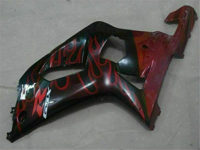 Carenado GSXR 600 / 750 K1 K2 K3 2001-2003 - Negro Rojo