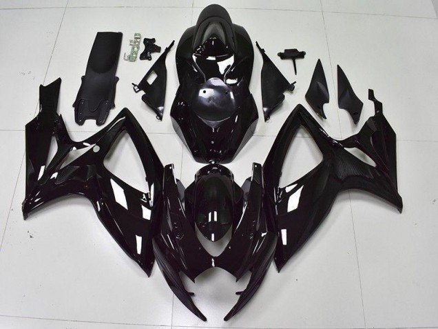 Carenado GSXR 600 / 750 K6 2006-2007 - Brillante Negro