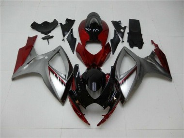 Carenado GSXR 600 / 750 K6 2006-2007 - Rojo Plata