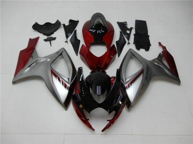 Carenado GSXR 600 / 750 K6 2006-2007 - Rojo Plata Carenado GSXR 600 / 750 K6 2006-2007 - Rojo Plata