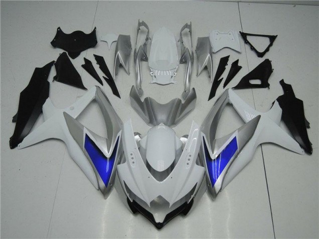 Carenado GSXR 600 / 750 K8 2008-2010 - Blanco Plata Azul