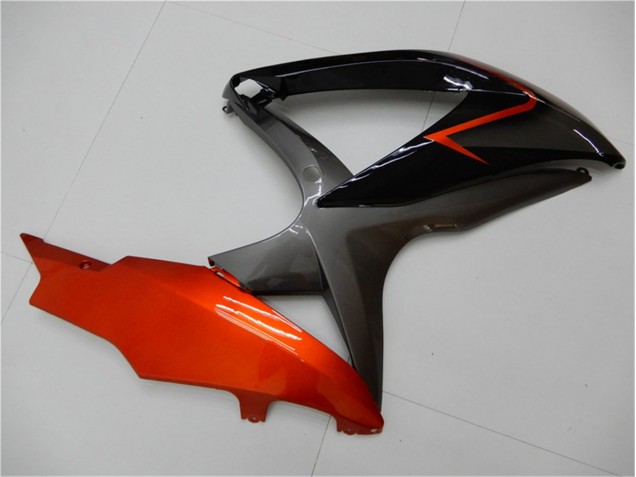 Carenado GSXR 600 / 750 K8 2008-2010 - Negro Naranja Gris Carenado GSXR 600 / 750 K8 2008-2010 - Negro Naranja Gris