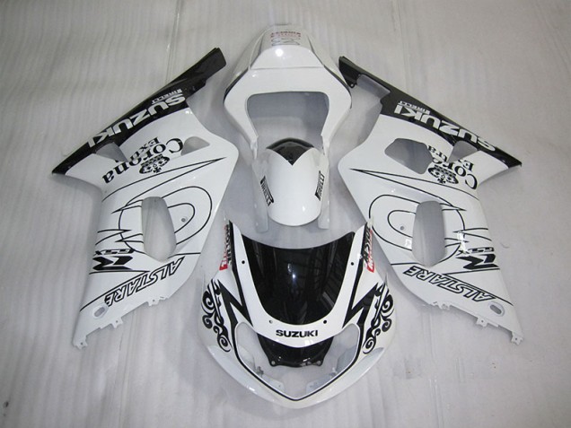 Carenado GSXR 600 K1 K2 K3 2001-2003 - Blanco Negro Corona Extra