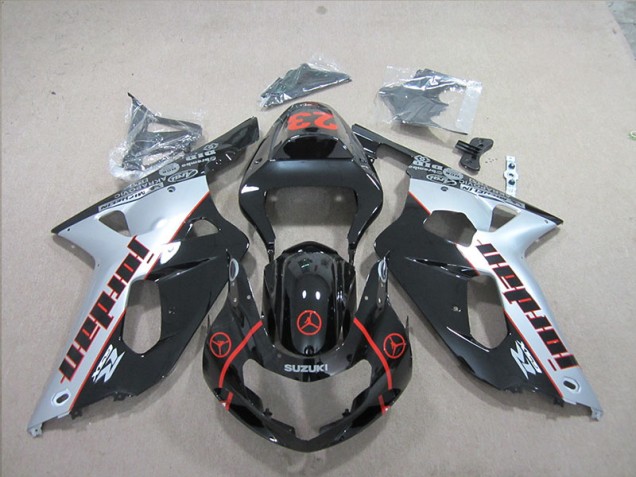 Carenado GSXR 600 K1 K2 K3 2001-2003 - Negro Plata