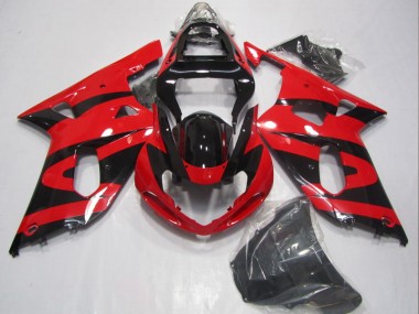 Carenado GSXR 600 K1 K2 K3 2001-2003 - Negro Rojo