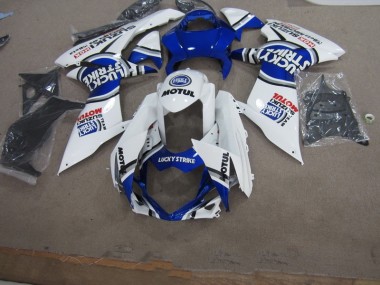 Carenado GSXR 600 K11 2011-2021 - Azul Blanco Lucky Strike Motul