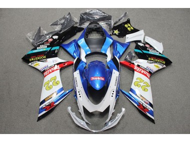 Carenado GSXR 600 K11 2011-2021 - Azul Blanco Rojo Rockstar 22