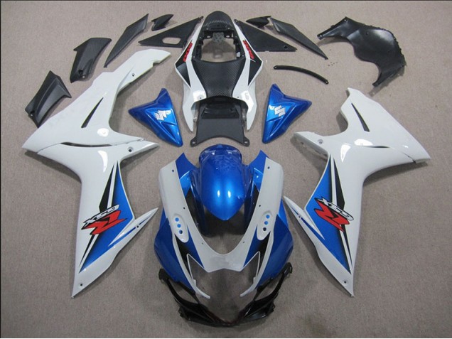 Carenado GSXR 600 K11 2011-2021 - Blanco Azul Carenado GSXR 600 K11 2011-2021 - Blanco Azul