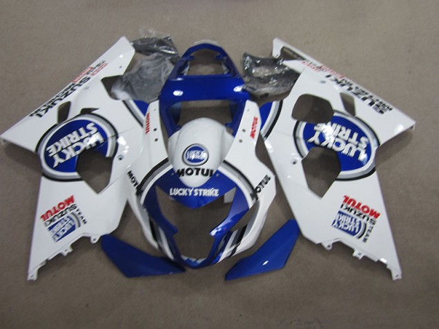 Carenado GSXR 600 K4 2004-2005 - Azul Blanco Lucky Strike Motul Carenado GSXR 600 K4 2004-2005 - Azul Blanco Lucky Strike Motul