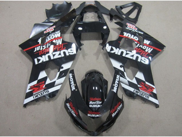 Carenado GSXR 600 K4 2004-2005 - Negro Rojo Telefumia Movistar Carenado GSXR 600 K4 2004-2005 - Negro Rojo Telefumia Movistar