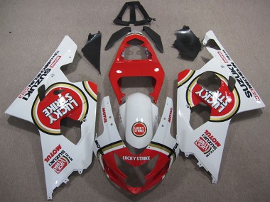 Carenado GSXR 600 K4 2004-2005 - Rojo Blanco Lucky Strike Motul