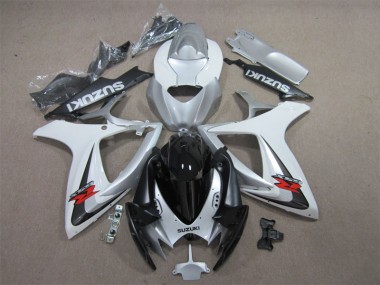 Carenado GSXR 600 K6 2006-2007 - Negro Blanco
