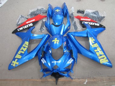 Carenado GSXR 600 K8 2008-2010 - Azul Amarillo Rizla Blanco Motul