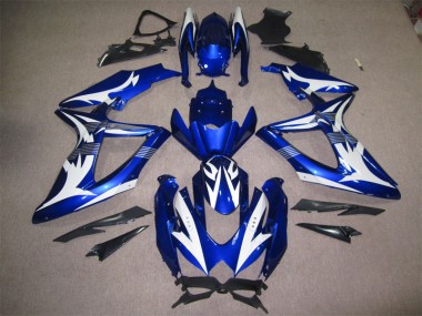 Carenado GSXR 600 K8 2008-2010 - Azul Blanco