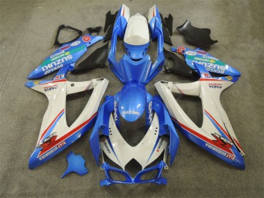 Carenado GSXR 600 K8 2008-2010 - Azul Blanco con Calcomanías