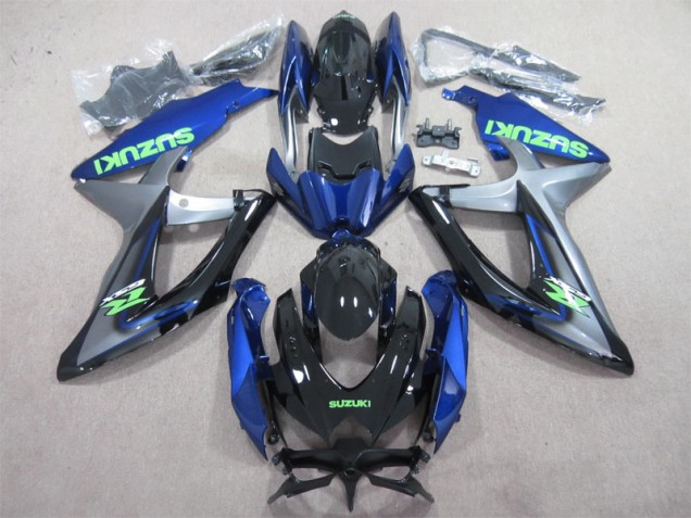 Carenado GSXR 600 K8 2008-2010 - Azul Verde Calcomanía Carenado GSXR 600 K8 2008-2010 - Azul Verde Calcomanía