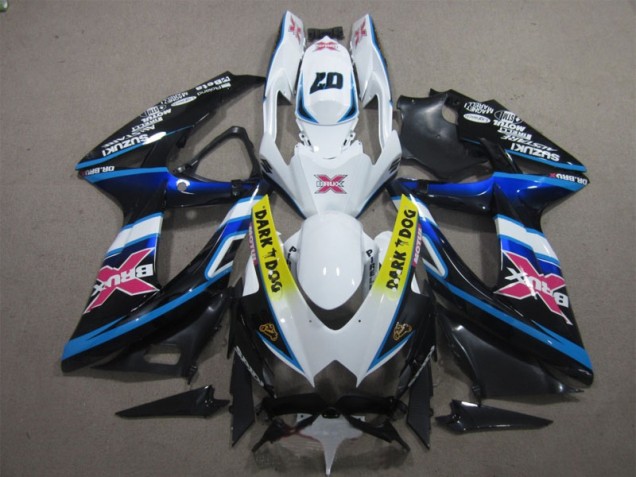 Carenado GSXR 600 K8 2008-2010 - Blanco Oscuro Dog 07 Carenado GSXR 600 K8 2008-2010 - Blanco Oscuro Dog 07