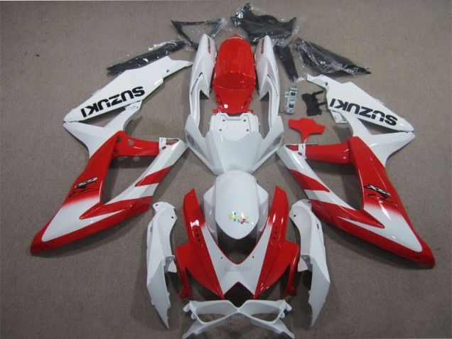 Carenado GSXR 600 K8 2008-2010 - Blanco Rojo