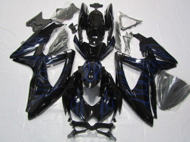 Carenado GSXR 600 K8 2008-2010 - Llama azul negra