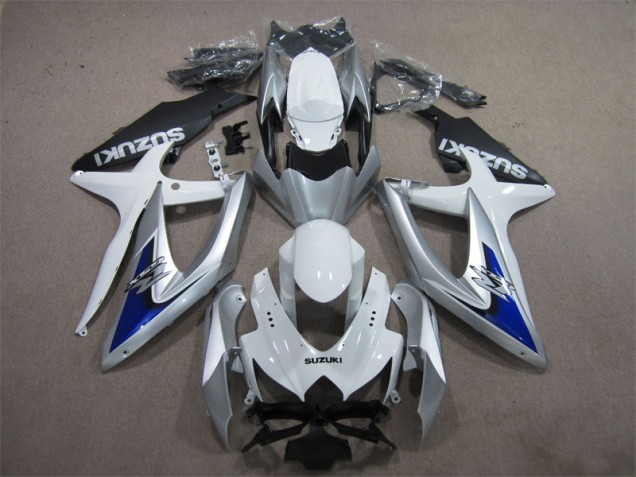 Carenado GSXR 600 K8 2008-2010 - Plata Azul Blanco