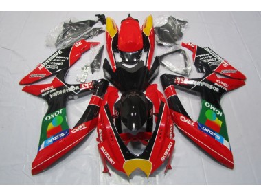 Carenado GSXR 600 K8 2008-2010 - Rojo Negro Jomo
