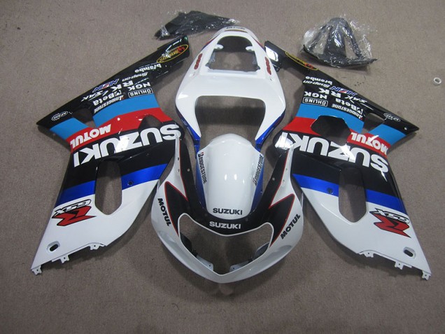 Carenado GSXR 750 K1 K2 K3 2001-2003 - Blanco Azul Rojo Motul