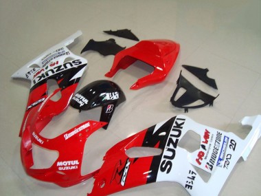 Carenado GSXR 750 K1 K2 K3 2001-2003 - Rojo Blanco Motul