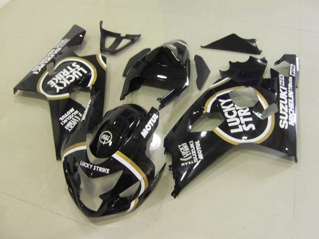 Carenado GSXR 750 K4 2004-2005 - Negro Blanco Lucky Strike Motul Carenado GSXR 750 K4 2004-2005 - Negro Blanco Lucky Strike Motul