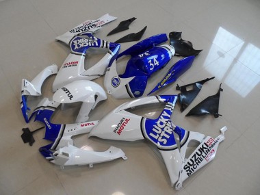 Carenado GSXR 750 K6 2006-2007 - Azul Blanco Lucky Strike Motul 34