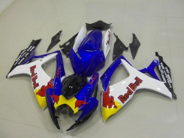 Carenado GSXR 750 K6 2006-2007 - Azul Blanco Red Bull