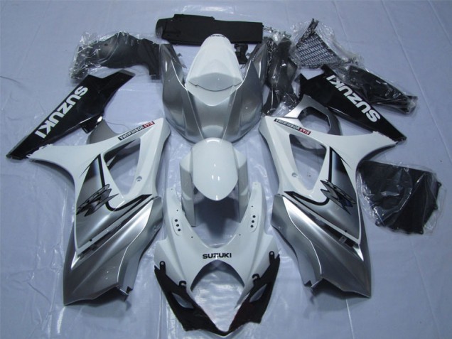 Carenado & Plástico GSXR 1000 K7 2007-2008 - Blanco Plata Negro Carenado & Plástico GSXR 1000 K7 2007-2008 - Blanco Plata Negro