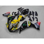 Carenado & Plástico R1 2012-2014 - Amarillo Negro Monster