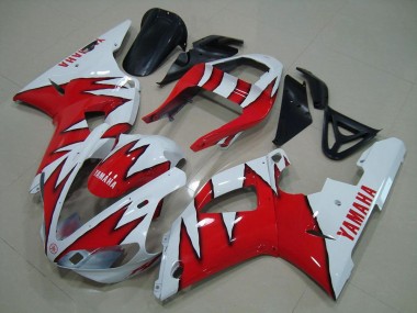 Carenado R1 2000-2001 - Blanco Rojo Llama