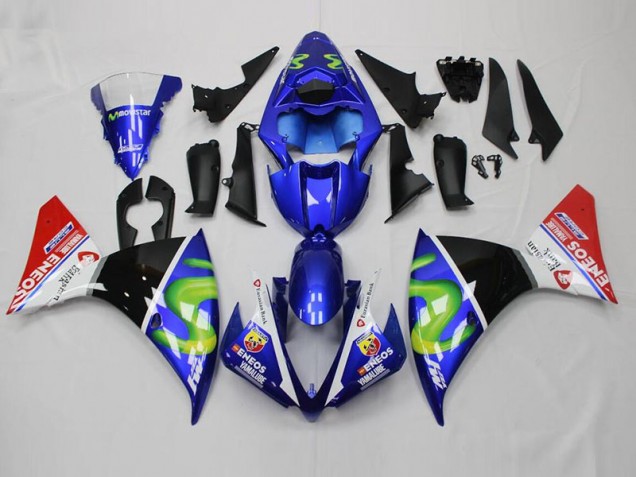 Carenado R1 2012-2014 - Azul Blanco Negro Rojo Carenado R1 2012-2014 - Azul Blanco Negro Rojo
