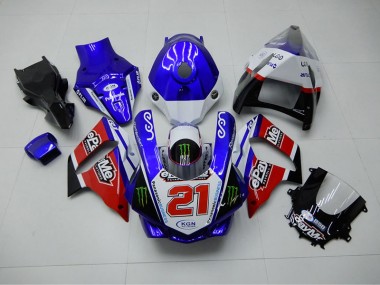 Carenado R1 2015-2019 - Azul Rojo KGN 21