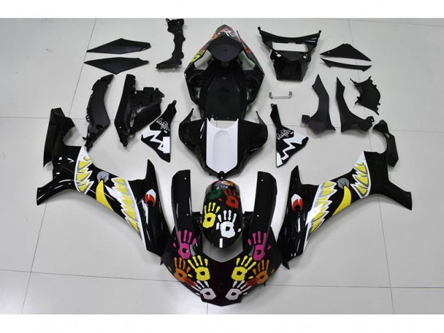 Carenado R1 2015-2019 - Negro Blanco