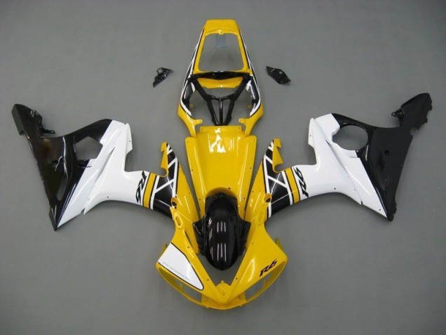 Carenado R6 2003-2005 - Amarillo Blanco Negro Carenado R6 2003-2005 - Amarillo Blanco Negro