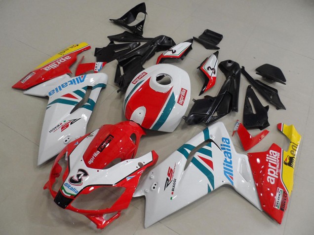 Carenado RS 125 2006-2011 - Blanco Rojo Verde Carenado RS 125 2006-2011 - Blanco Rojo Verde