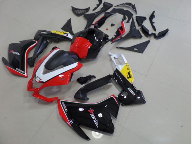 Carenado RS4 50 125 2011-2018 - Negro Rojo Blanco Carenado RS4 50 125 2011-2018 - Negro Rojo Blanco