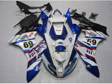 Carenado S1000RR 2009-2014 - Blanco Azul Sterilgarda 69