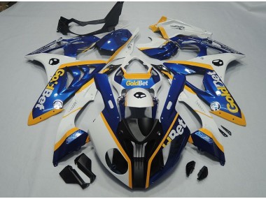 Carenado S1000RR 2009-2014 - Negro Azul Blanco GoldBet