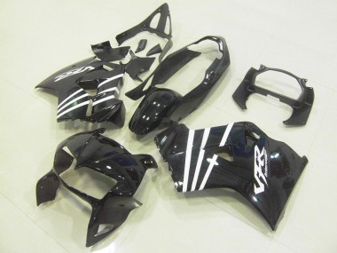 Carenado VFR 800 1998-2001 - Negro Blanco Raya