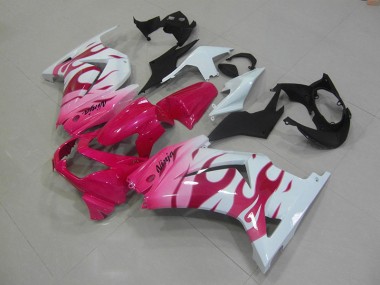 Carenado ZX 250R 2008-2012 - Rosa Blanco