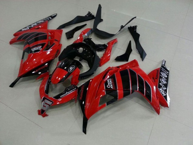 Carenado ZX 300R 2013-2016 - Rojo Negro Airfore Carenado ZX 300R 2013-2016 - Rojo Negro Airfore