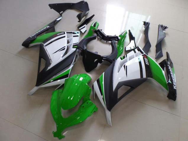 Carenado ZX 300R 2013-2016 - Verde Negro & Blanco Carenado ZX 300R 2013-2016 - Verde Negro & Blanco