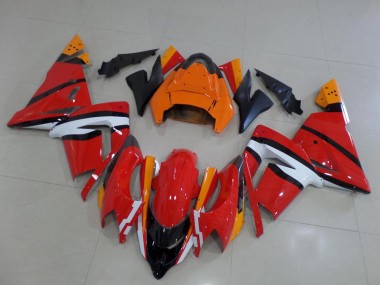 Carenado ZX10R 2003-2005 - Naranja Negro & Blanco