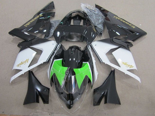 Carenado ZX10R 2003-2005 - Negro Blanco Oro Ninja