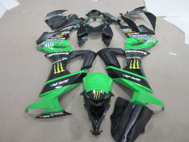 Carenado ZX10R 2008-2010 - Negro Verde Monster