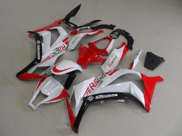 Carenado ZX10R 2011-2015 - Rojo & Blanco Rapid