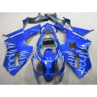 Carenado ZX12R 2000-2001 - Azul Blanco Llama